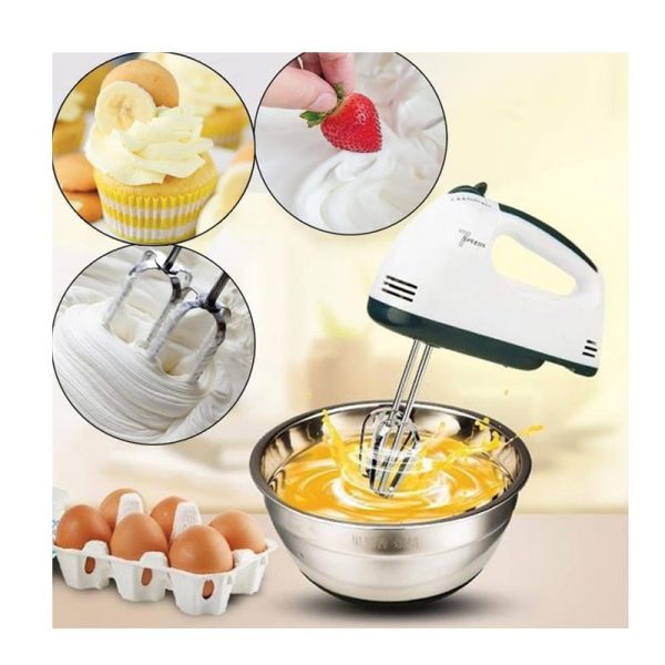 Scarlett Multifunctional 7 Speed Mini Mixer Electric Food Blender Scarlett Handheld Mixer Egg Beater Automatic Cream Food Cake Baking Dough Mixer - Virtual Mart