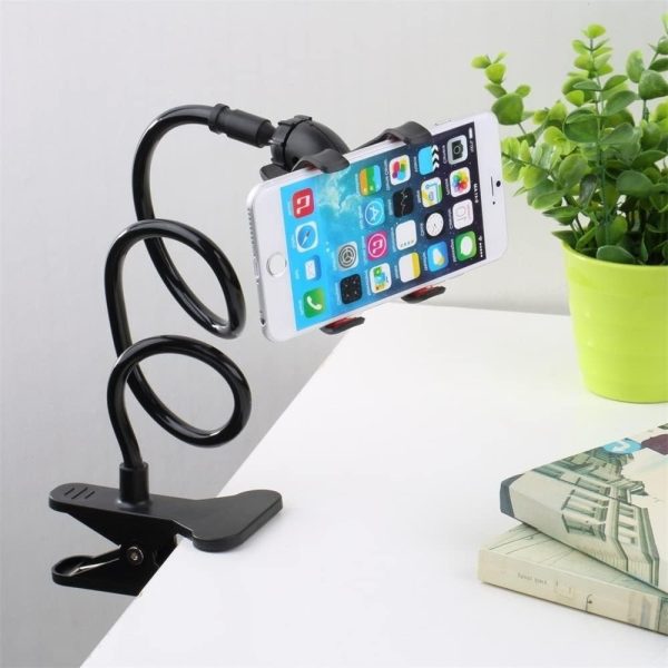 Mobile Phone Stand Holder Flexible And Power Full Grip – 360 Degree Rotating Mobile Stand Bedside Able Lazy Snake Mobile Phone Holder - Virtual Mart