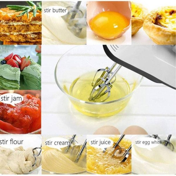 Scarlett Multifunctional 7 Speed Mini Mixer Electric Food Blender Scarlett Handheld Mixer Egg Beater Automatic Cream Food Cake Baking Dough Mixer - Virtual Mart