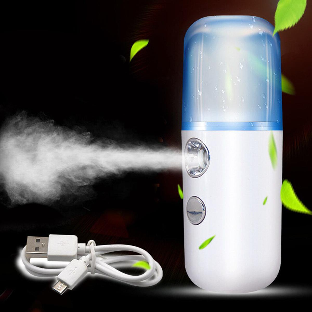 Handy Nano Mist Sprayer, 20ml Portable Facial Mister USB Mini Face - Virtual Mart