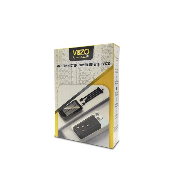 Vizo Solar-1 10000mah Fast Powerbank - Virtual Mart