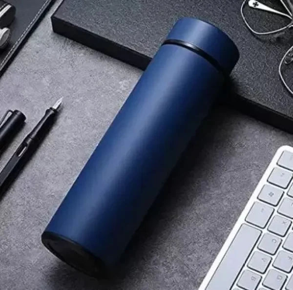 Temperature Display Vacuum Insulated Water Bottle Thermo Flask Made Of Premium Stainless Steel Coffee Cup (random Color) - Virtual Mart