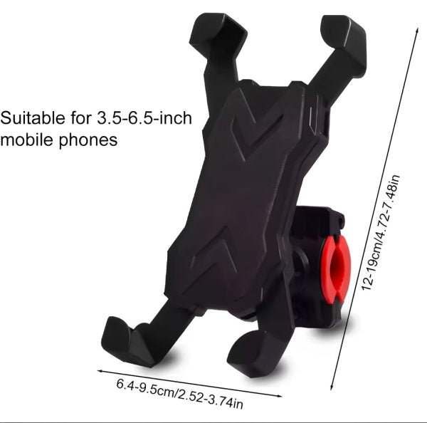 Mobile Phone Holder Stand For Bicycle & Motorcycle – Universal 360° Rotation Mount - Virtual Mart