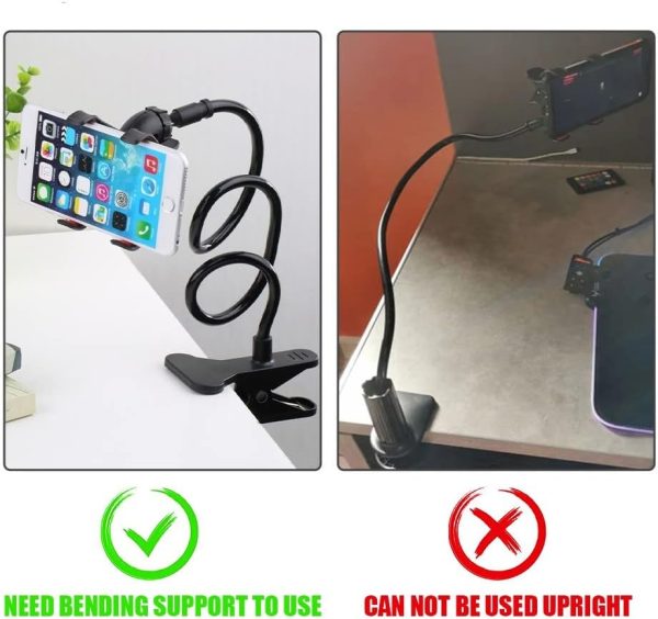 Mobile Phone Stand Holder Flexible And Power Full Grip – 360 Degree Rotating Mobile Stand Bedside Able Lazy Snake Mobile Phone Holder - Virtual Mart