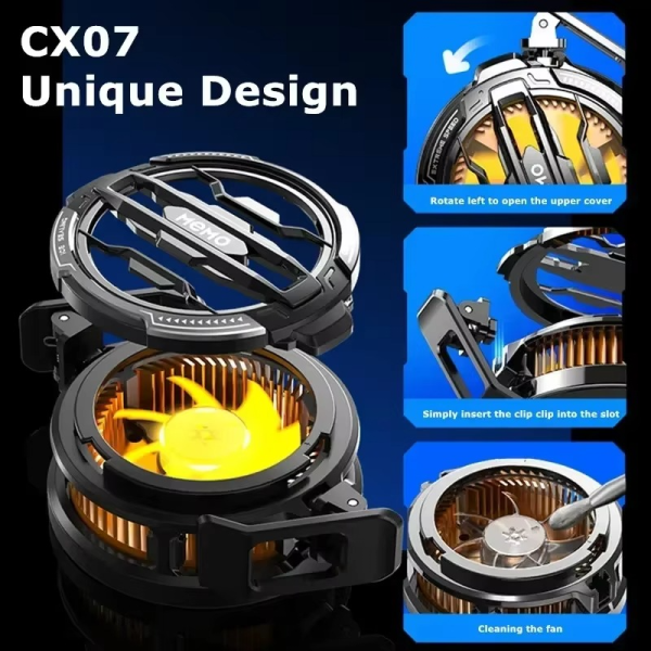 Memo Cx07 Mobile Phone Magnetic – Cooling Fan Radiator Cool Heat Absorber For Ios Iphone Android - Virtual Mart