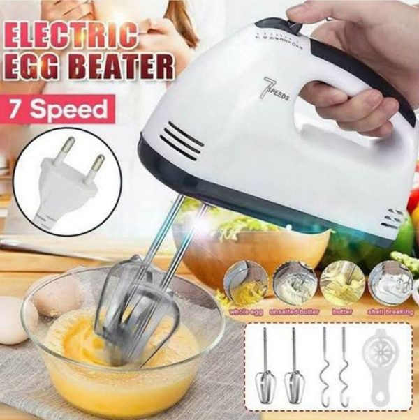 Scarlett Multifunctional 7 Speed Mini Mixer Electric Food Blender Scarlett Handheld Mixer Egg Beater Automatic Cream Food Cake Baking Dough Mixer - Virtual Mart
