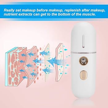 Handy Nano Mist Sprayer, 20ml Portable Facial Mister USB Mini Face - Virtual Mart